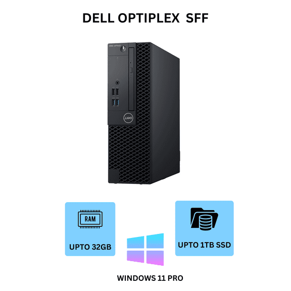 Restored Dell Optiplex 3060 Desktop Computer Intel i5-8500 (3.2) 32GB DDR4 RAM 1TB SSD Solid State Windows 11 Professional Home or Office PC (Refurbished)