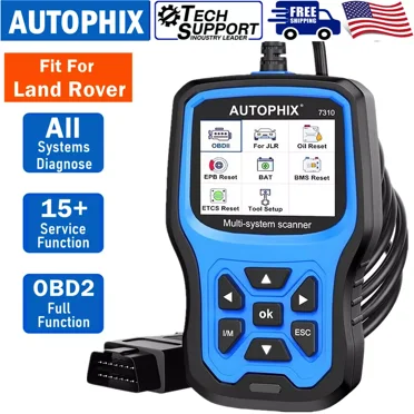 Autophix 7310 OBDII Car Scanner for JLR, All System Vehicle Code Reader Scan Oil EPB SAS ABS Reset Tool Automotive Diagnostic Tool OBD2 Scanner for Land Rover Jaguar OBD Code Reader, Free Update