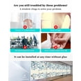 thumbnail image 3 of Window Privacy Film, Sky Blue Fall Sun Blocking Window Tint Film Heat Control One Way Blackout Window Film, Thanksgiving Eucalyptus White Pumpkins Retro Newspaper Non Adhesive Static Cling 23.6x59 In, 3 of 7