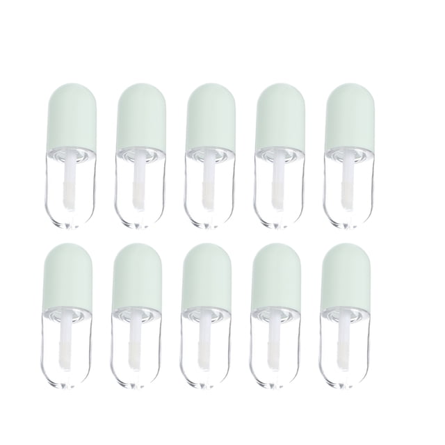 10 unids Pequeños labios Gloss Sub Tubos Botellas de esmaltes de labios compactos Botellas Brillo de labios Bricolaje Tubos DIY
