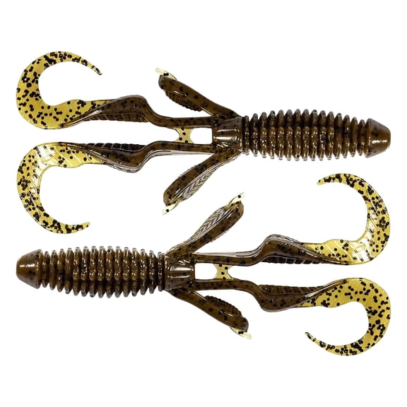 Z-Man CGR45-46 Gremlin Green Pumpkin 4.5in Creature Fishing Lures (4 Pack)