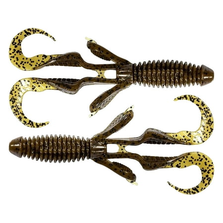 Z-Man CGR45-46 Gremlin Green Pumpkin 4.5in Creature Fishing Lures (4 Pack)