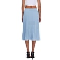 thumbnail image 5 of Asklazy Women's High Waist Pleated A-Line Midi Skirt,Flowy Elastic Waist Skirts for Work Casual Wear,Lucky,Light Blue,L, 5 of 10