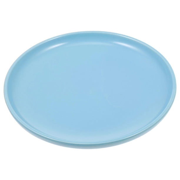 Cat Ceramic Bowl Durable Pet Accessory For Feeding Time 15X15X2.2CM Blue Water And Food 1Pcs