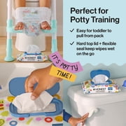 The Honest Company Little Flushables Plant-Based Wipes, 126 Count, Hypoallergenic, Safe to Flush