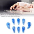 thumbnail image 3 of Yazoeia 8Pcs Guzheng Finger Picks Elastic Professional Guzheng String Nail Covers Reusable String Instrument Replacement Parts (Mountain Color) CJC912-185904, 3 of 9