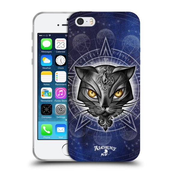 Head Case Designs Officially Licensed Alchemy Gothic Cats Star Of Ailouros Soft Gel Case Compatible with Apple iPhone 5 / 5s / iPhone SE 2016