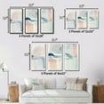 thumbnail image 4 of Designart "Pastel Tranquility in Serene Shades I" Abstract Liquid Ink Framed Wall Art Set Of 3 - Blue Modern Frame Gallery Wall Set For Home Decor, 4 of 6