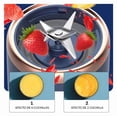 thumbnail image 4 of Exprimidor portátil, minibatidora de frutas, 300 ml, 6 cuchillas, 200 W, 4 of 8