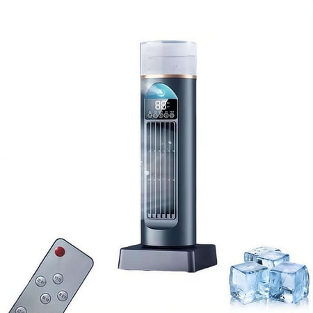 Personal Tower Fan with Remote 13.58", 3-in-1 Cooling Mist & 6-Speed, Portable Desk/Floor Fan with Timer for Bedroom Office, Summer