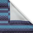 thumbnail image 4 of Ambesonne Aztec Valance Pack of 2, Zigzags Diamond Shapes Strips, 42"X18", Sky Blue Quartz, 4 of 5