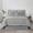 Gray, variant on Lux Decor Collection Queen Comforter Set - 5 Piece Reversible Microfiber Bedding Comforter Set (Queen, Grey White)