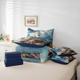thumbnail image 5 of Feelyou Kids Ocean Lighthouse Twin Bedding Sets 7-Piece, Cartoon Seagull Animal Bedding Comforter Set, Nautical Theme Reversible Sheet Sets, Lightweight Room Decor, 5 of 7