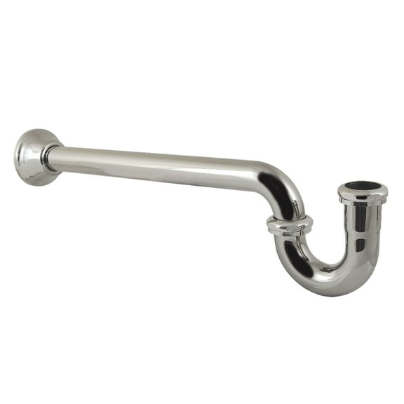 Kingston Brass CC5186 1-1/4" P-Trap with Bell Flange, 18" Length, 18 Gauge, Polished Nickel
