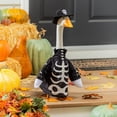 thumbnail image 4 of Halloween Porch Goose Outfits 23 Inch Polyester Skeleton Dress Up for Outdoor Yard Decor Spooky Goose Costume for Family Garden Multicolor by MPOISVA, 4 of 8