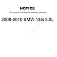 thumbnail image 2 of Positive Plus Front Rear Semi-Metallic Disc Brake Pads and Wear Sensors Kit (7Pc) for Car 2008-2010 BMW 135i 3.0L KPW-100507, 2 of 11