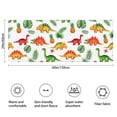 thumbnail image 3 of White Cartoon Dinosaurs Pineapples Pattern Bathroom Rugs Mat,Non Slip Microfiber Bathroom Rug,Rubber Backing,Soft Bathroom Mats for Bathroom Floor,Tub and Shower,60x24in(150x60cm), 3 of 5