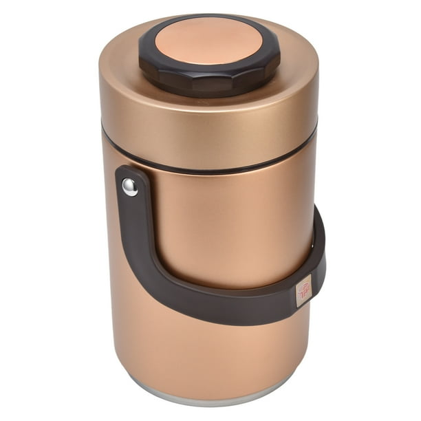 Contenedor de almuerzo aislado ANGGREK tarro de comida aislado interior de doble vacío 23 L con rejillas de 3 capas Acero inoxidable 304