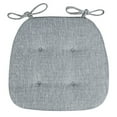 thumbnail image 4 of D-Shaped Chair Cushions, 1.2" Thick Dining Pads with Ties and Removable, Machine-Washable Cover 16x16 inch Memory Foam Cushions Design Non- Kitchen Seat Cushion Machine Washable, 4 of 9
