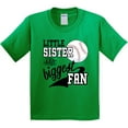 thumbnail image 3 of Inktastic Little Sister and Biggest Baseball Fan Youth T-Shirt, 3 of 5