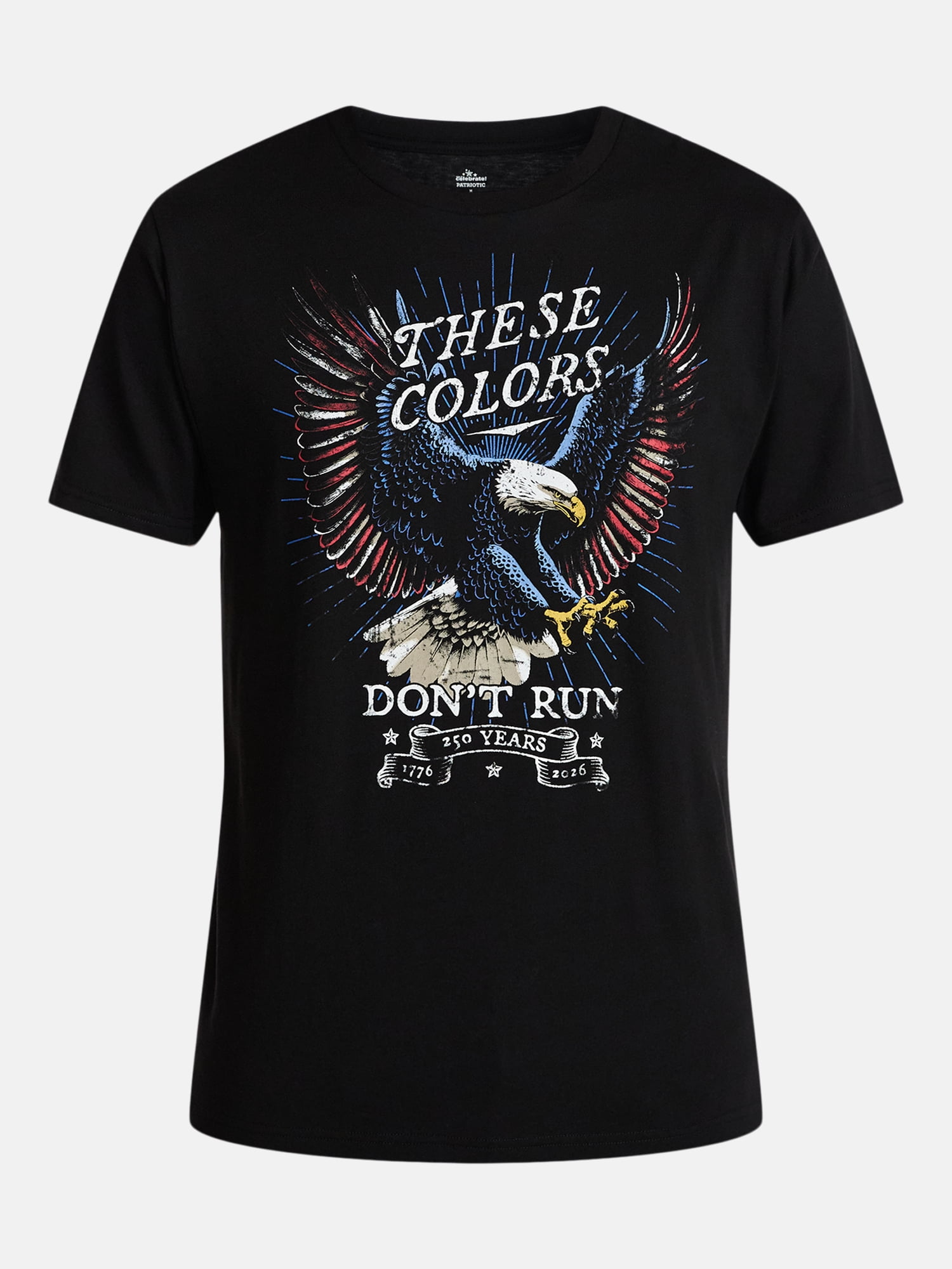 Americana Men's and Big Men's Eagle of Freedom Graphic Tee Shirt from Way to Celebrate, Sizes XS-3XLT