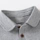 thumbnail image 5 of ¡Liquidación de verano! Conjuntos Honeeladyy Fashion de camisetas casuales de manga corta con cuello vuelto y pantalones cortos lisos para niño (gris, 4-5 años), 5 of 5