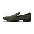 thumbnail image 3 of Stacy Adams Men Shoes Swagger Studded Slip On Satin Black Gold 25228-715, 3 of 7