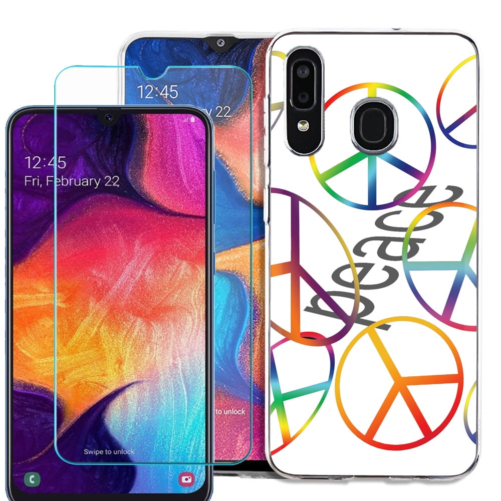 For Samsung Galaxy A20 Phone Case , SlimFit TPU Case with Tempered