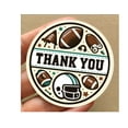 thumbnail image 2 of Football Theme Thank You Stickers 24 Pack, Perfect for Big Game Birthday Parties, Baby Showers, Favor Boxes, Goodie Bags, Party Decorations Supplies, College Football Graduation, Football Season, 2 of 6