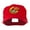 Red, variant on American Football Field and Ball Embroidered Cap - Stone OSFM