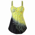 thumbnail image 1 of HAWEE Women Plus Size Bathing Suits Two Piece Tummy Control Swimsuit Tankini Swimwear Tank Top with Shorts(S-5XL), 1 of 3