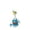 Blue, variant on 7 Piece Garden Floral Themed Porch Goose Outfits with Lace Trim Dress Hat Apron Basket and Bird Accessories for 23 Inch Lawn Goose Statues Spring Front Porch Decor