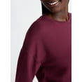thumbnail image 5 of Joyspun Women's Fleece Drop Shoulder Sleep Top with Long Sleeves, Sizes XS-3X, 5 of 6