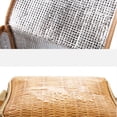 thumbnail image 5 of Monyance rattan storage bag Imitation Wicker Picnic Basket Insulated Lunch Bag Reusable Cooler Box(8.66X5.51X4.72Inches), 5 of 10