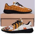 thumbnail image 3 of Fall and Football Gnome Thanksgiving Shoes Sneakers Black Size 9.5, 3 of 7