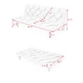 thumbnail image 7 of 66" Velvet Futon Sofa Bed,Convertible Sofa Bed with 3 Adjustable Backrest Angles,Sturdy Sleeper Sofa,Small Futon Sofas for Living Room,Apartment,Futon Couch in black, 7 of 7