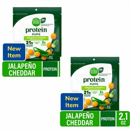 Simple Truth Protein Jalapeno Cheddar Cheese Puffs Chips,2.1 oz ,2 Pack