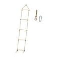 thumbnail image 4 of S SERENABLE Climbing Rope Ladder Kids Climbing Game Hanging Ladder for Outdoor Treehouse With Hook Bolt, 4 of 9