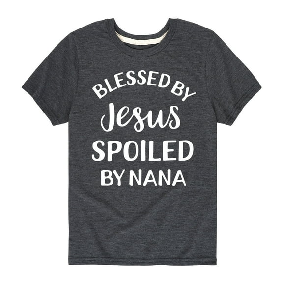 Solid Light - Blessed By Jesus Nana - Youth Short Sleeve Tee
