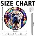 thumbnail image 3 of 89Bloom English Mastiff Window Hanging Stained Glass, English Mastiff Suncatchers for Windows Stained Glass, Stained Glass Dog suncatcher, Dog Stained Glass, 3 of 8