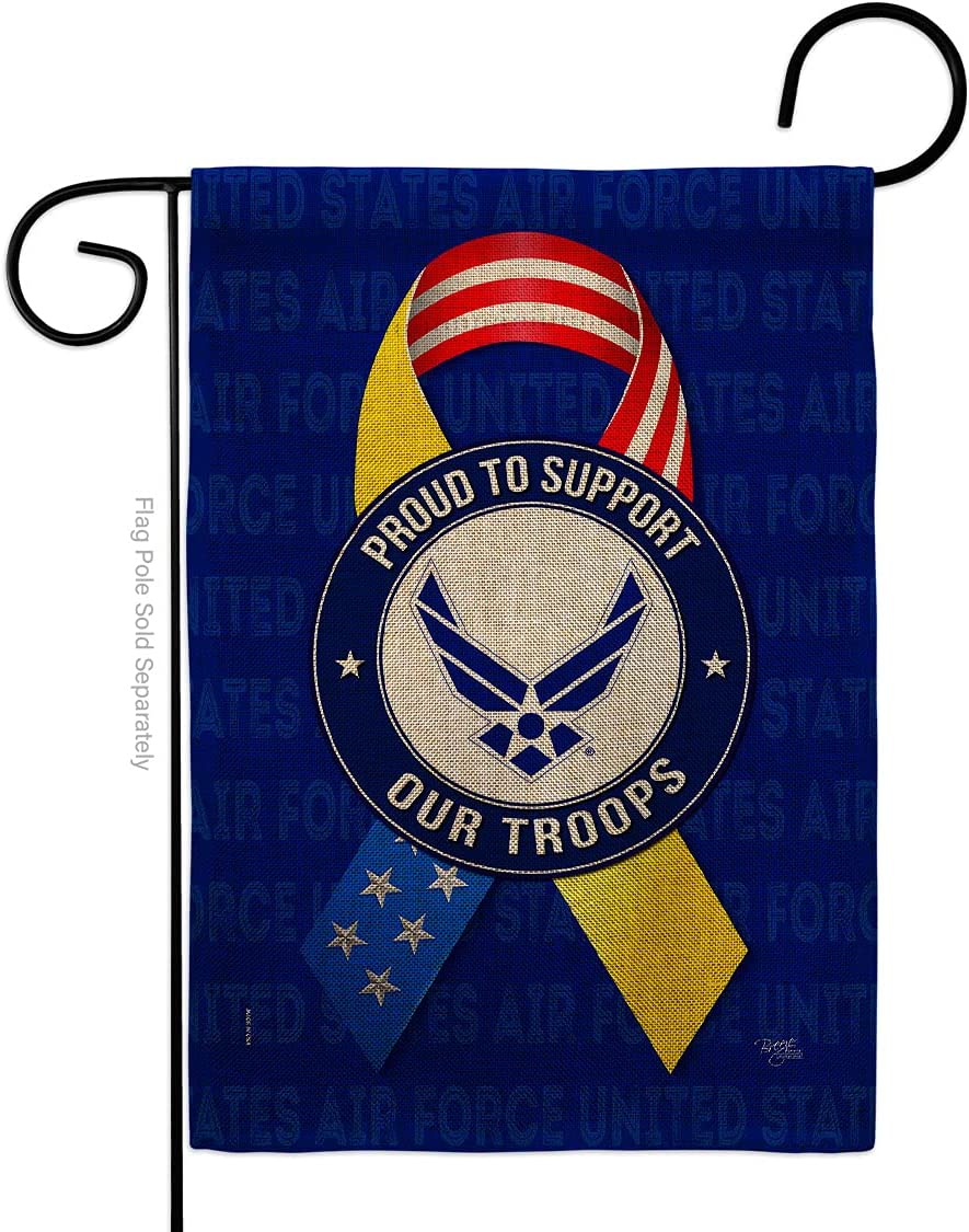 US Air Force Gartenflagge – Doppelseitig, Wetterfest, 33x47 Cm, Made In USA