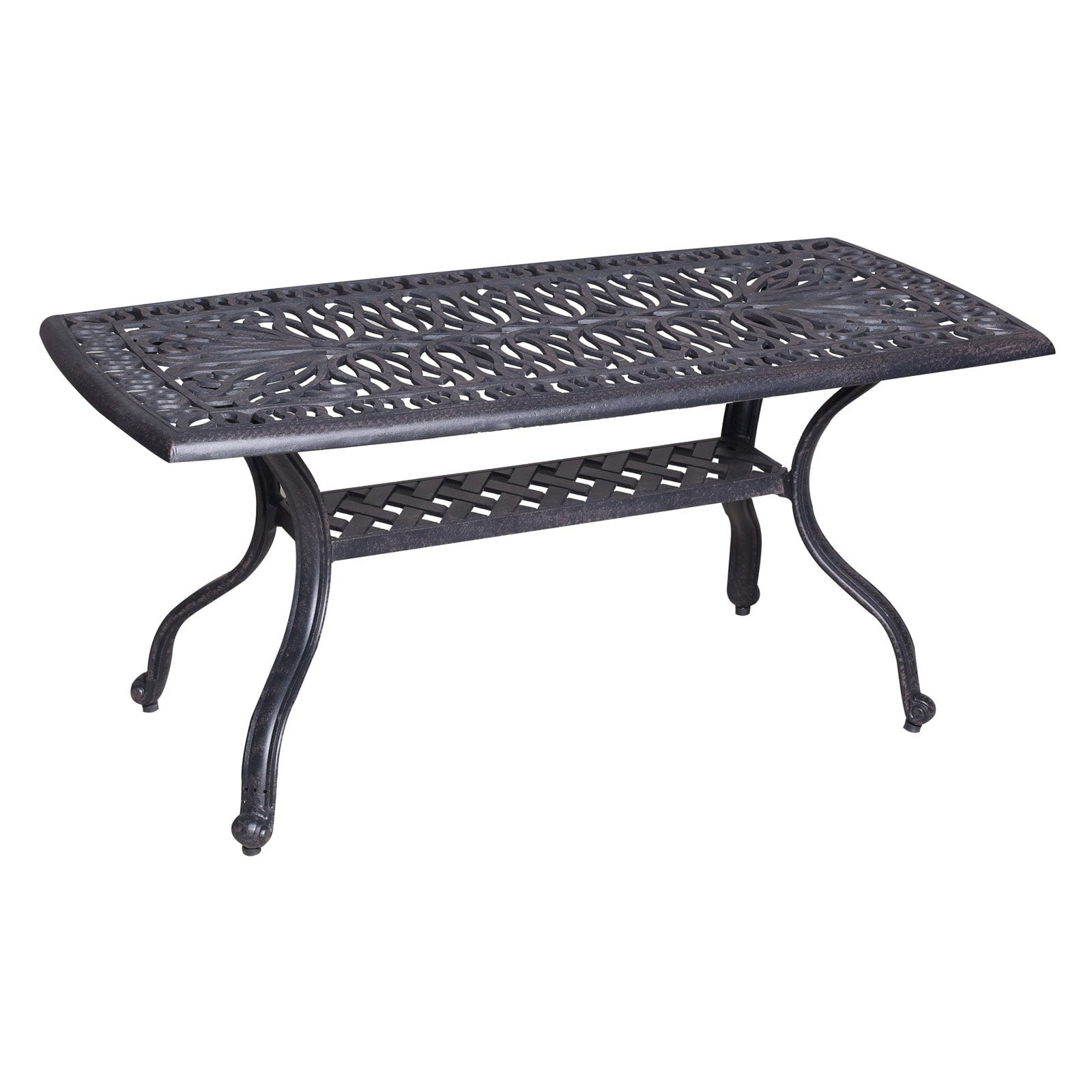 Paradise Cove Designs Santa Monica Cast Aluminum Patio Coffee Table