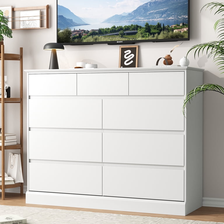 modern dresser sale WAMPAT Mid Century Modern 2 in 1 Dresser with 9 Drawers for Bedroom - On Sale - Bed Bath & Beyond