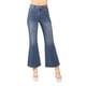 thumbnail image 1 of Pantalón Dama wide leg con alforzas delanteras azul 5, 1 of 4