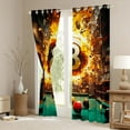 thumbnail image 3 of Castle Fairy Snooker Billiards Black Out Curtains,Abstract Curtains Pack of 2 (42x63 Each), 3 of 6