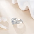 thumbnail image 2 of XATENJE Heart Cross Ring 925 Sterling Silver Faith Rings Purity Rings for Women Christian(6), 2 of 6