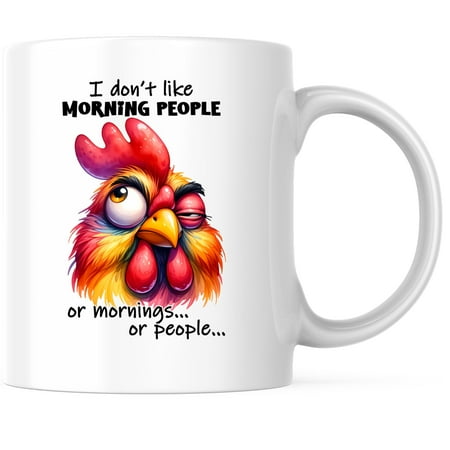 

Bliss Monkey Co. I Don t Like Morning People - Or Mornings Or People - Funny Sarcastic Sarcasm Mug - 11 Ounce Coffee Mug - Microwave & Dishwasher Safe - - Printed On Both Sides - BMCM01040