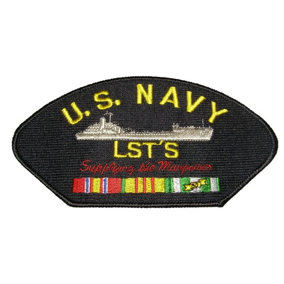 U.S. NAVY LST'S "Supplying the Manpower" with Vietnam ribbons Patch - Veteran Owned Business