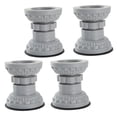 thumbnail image 3 of SHOWERORO 4Pcs Washer Dryer Anti Vibration Feet Light Grey Plastic Cushion Pads For Household Users, 3 of 8