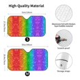 thumbnail image 3 of Bingfone Glitter Rainbow Car Windshield Sun Shade Protector Keep Your Vehicle Cool Sun Shield Visor Cover Foldable-Small, 3 of 9